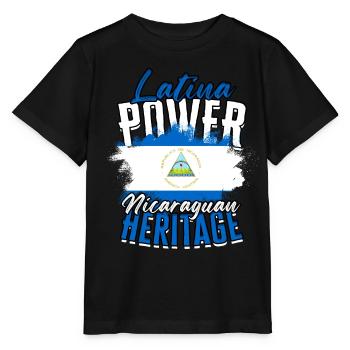 Nicaragua Nicaragisch - Stanley/Stella Kinder T-Shirt MINI CREATOR  - Schwarz - Vorne - Mikhail (115cm)