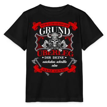 Wikinger Tshirt Viking Valhalla Walhalla Gott Odin - Stanley/Stella Kinder T-Shirt MINI CREATOR  - Schwarz - Vorne - Mikhail (115cm)