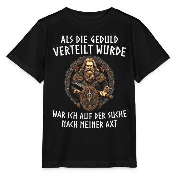 Wikinger Tshirt Viking Valhalla Walhalla Gott Odin - Stanley/Stella Kinder T-Shirt MINI CREATOR  - Schwarz - Vorne - Mikhail (115cm)