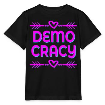 DÉMOCRATIE LIBERTÉ INCLUSION - T-shirt bio MINI CREATOR Stanley/Stella Enfant - noir - Devant - Mikhail (115cm)