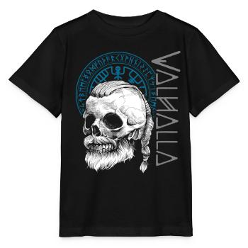 Wikinger Tshirt Viking Valhalla Walhalla Gott Odin - Stanley/Stella Kinder T-Shirt MINI CREATOR  - Schwarz - Vorne - Mikhail (115cm)