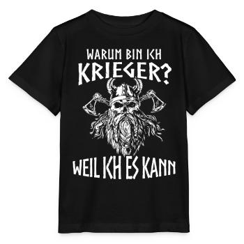 Wikinger Tshirt Viking Valhalla Walhalla Gott Odin - Stanley/Stella Kinder T-Shirt MINI CREATOR  - Schwarz - Vorne - Mikhail (115cm)