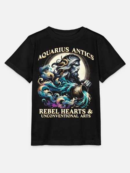 Horoskop Wassermann Aquarius Antics - Stanley/Stella Kinder T-Shirt MINI CREATOR  - Schwarz