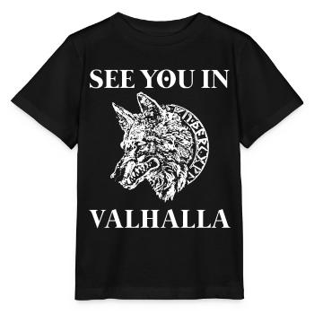 Wikinger Tshirt Viking Valhalla Walhalla Gott Odin - Stanley/Stella Kinder T-Shirt MINI CREATOR  - Schwarz - Vorne - Mikhail (115cm)