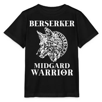 Wikinger Tshirt Viking Valhalla Walhalla Gott Odin - Stanley/Stella Kinder T-Shirt MINI CREATOR  - Schwarz - Vorne - Mikhail (115cm)