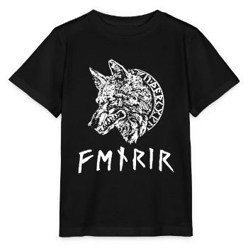 Wikinger Tshirt Viking Valhalla Walhalla Gott Odin - Stanley/Stella Kinder T-Shirt MINI CREATOR  - Schwarz - Vorne - Mikhail (115cm)