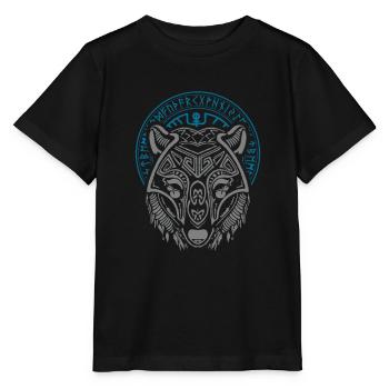 Wikinger Tshirt Viking Valhalla Walhalla Gott Odin - Stanley/Stella Kinder T-Shirt MINI CREATOR  - Schwarz - Vorne - Mikhail (115cm)