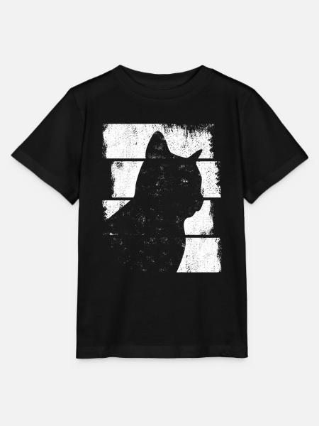 Katze - Stanley/Stella Kinder T-Shirt MINI CREATOR  - Schwarz