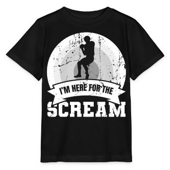 Je suis là pour le cri - T-shirt bio MINI CREATOR Stanley/Stella Enfant - noir - Devant - Mikhail (115cm)