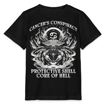 Krebs Horoskop Cancer - Stanley/Stella Kinder T-Shirt MINI CREATOR  - Schwarz - Vorne - Mikhail (115cm)