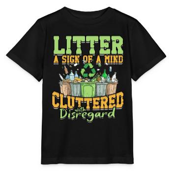 Umweltschutz Umweltschützer - Stanley/Stella Kinder T-Shirt MINI CREATOR  - Schwarz - Vorne - Mikhail (115cm)