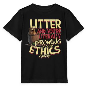 Protection de l’environnement Environnementaliste Protection du climat - T-shirt bio MINI CREATOR Stanley/Stella Enfant - noir - Devant - Mikhail (115cm)