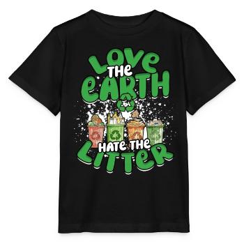 Umweltschutz Umweltschützer Recyceln - Stanley/Stella Kinder T-Shirt MINI CREATOR  - Schwarz - Vorne - Mikhail (115cm)