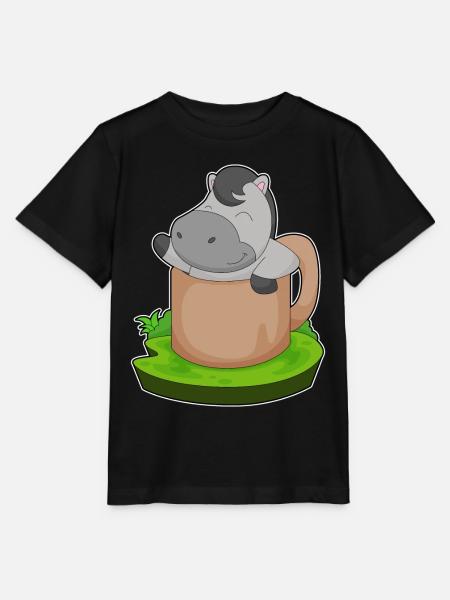 Pferd Becher - Stanley/Stella Kinder T-Shirt MINI CREATOR  - Schwarz