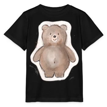 Dicker Bär - Stanley/Stella Kinder T-Shirt MINI CREATOR  - Schwarz - Vorne - Mikhail (115cm)