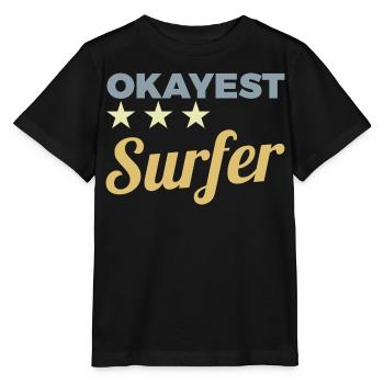 Surfeur moyen - T-shirt bio MINI CREATOR Stanley/Stella Enfant - noir - Devant - Mikhail (115cm)