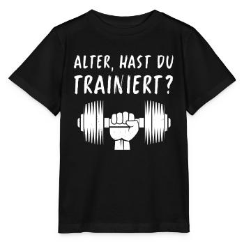 T-shirt de gymnastique drôle de remise en forme Gym d’entraînement - T-shirt bio MINI CREATOR Stanley/Stella Enfant - noir - Devant - Mikhail (115cm)
