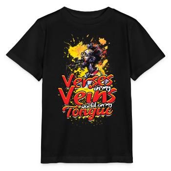 Poetry Slam Dichter Poetryslam - Stanley/Stella Kinder T-Shirt MINI CREATOR  - Schwarz - Vorne - Mikhail (115cm)