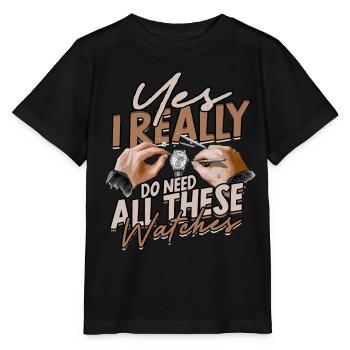 Horloger Horloger - T-shirt bio MINI CREATOR Stanley/Stella Enfant - noir - Devant - Mikhail (115cm)