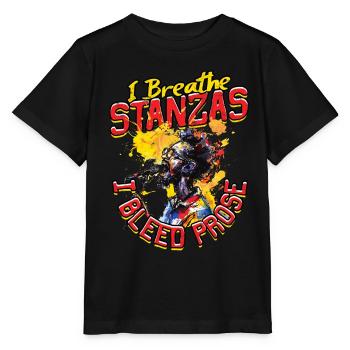 Poetry Slam Dichter Poetryslam - Stanley/Stella Kinder T-Shirt MINI CREATOR  - Schwarz - Vorne - Mikhail (115cm)