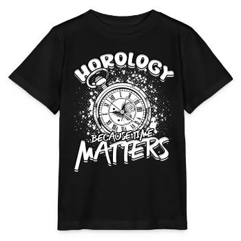 Horloger Horloger - T-shirt bio MINI CREATOR Stanley/Stella Enfant - noir - Devant - Mikhail (115cm)