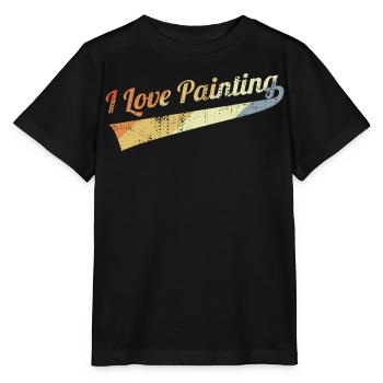 J’aime peindre - T-shirt bio MINI CREATOR Stanley/Stella Enfant - noir - Devant - Mikhail (115cm)