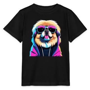Pékin Gangster Next Level Lion Chien Chien Gesch - T-shirt bio MINI CREATOR Stanley/Stella Enfant - noir - Devant - Mikhail (115cm)