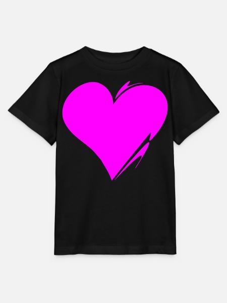 Herz ❤️ - Stanley/Stella Kinder T-Shirt MINI CREATOR - Schwarz