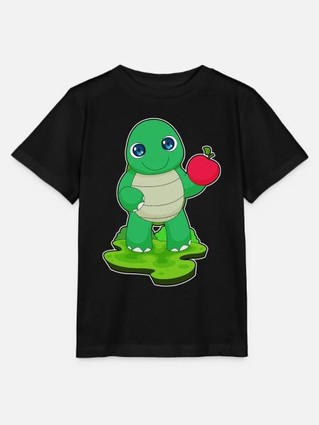 Schildkröte Apfel  - Stanley/Stella Kinder T-Shirt MINI CREATOR  - Schwarz
