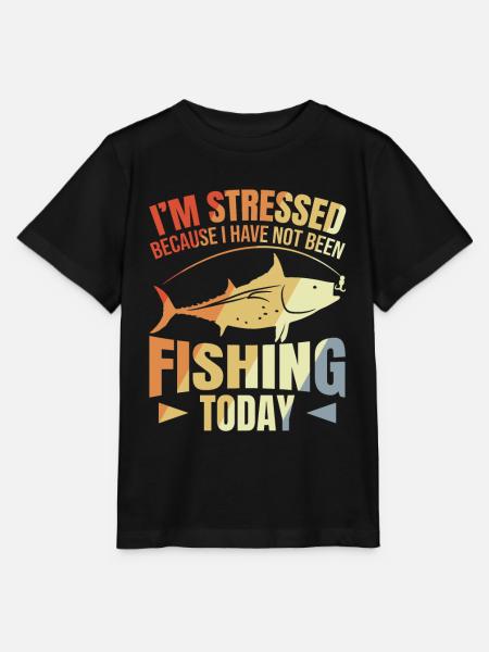 Angeln Motivation Spruch - Stanley/Stella Kinder T-Shirt MINI CREATOR - Schwarz