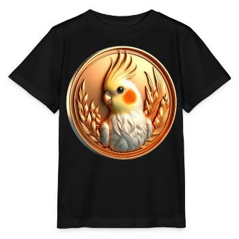 Medaille (05) - Stanley/Stella Kinder T-Shirt MINI CREATOR  - Schwarz - Vorne - Mikhail (115cm)