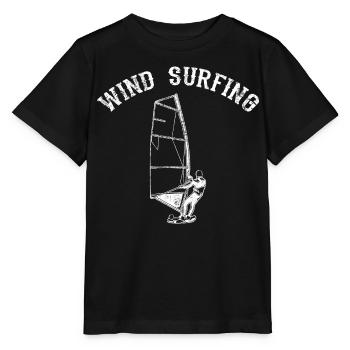 Planche à voile - T-shirt bio MINI CREATOR Stanley/Stella Enfant - noir - Devant - Mikhail (115cm)