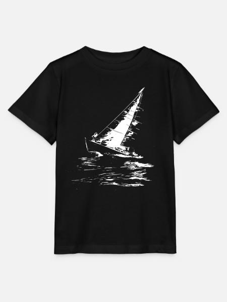 Segeln Grafik - Stanley/Stella Kinder T-Shirt MINI CREATOR - Schwarz