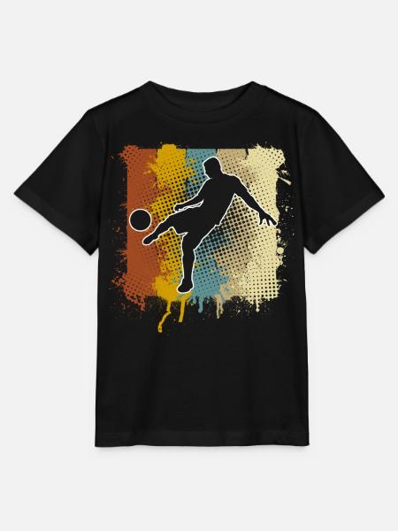 Fußball Fußballer - Stanley/Stella Kinder T-Shirt MINI CREATOR  - Schwarz
