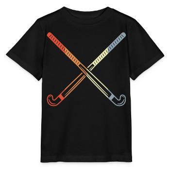 Bâtons de hockey rétro - T-shirt bio MINI CREATOR Stanley/Stella Enfant - noir - Devant - Mikhail (115cm)