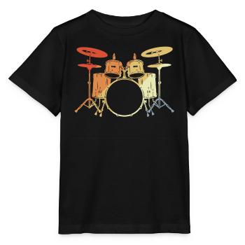 Piège Look Vintage - T-shirt bio MINI CREATOR Stanley/Stella Enfant - noir - Devant - Mikhail (115cm)