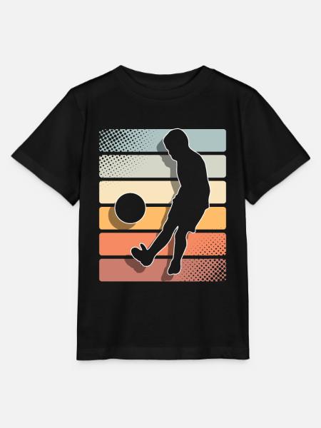 Kind Spielt Fußball - Stanley/Stella Kinder T-Shirt MINI CREATOR  - Schwarz