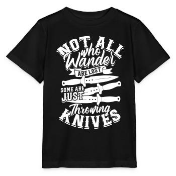 Knife Thrower Knife Throwing Knife Throwing - Stanley/Stella MINI CREATOR Kids’ T-Shirt - black - Front - Mikhail (115cm)
