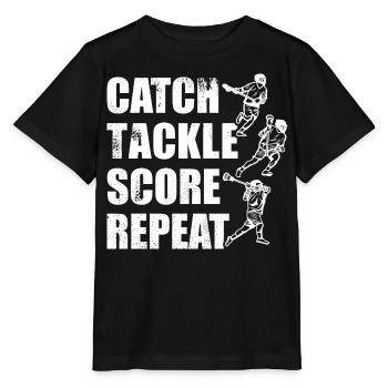 Lacrosse Spiel - Stanley/Stella Kinder T-Shirt MINI CREATOR  - Schwarz - Vorne - Mikhail (115cm)