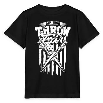 Knife Thrower Knife Throwing Knife Throwing - Stanley/Stella MINI CREATOR Kids’ T-Shirt - black - Front - Mikhail (115cm)