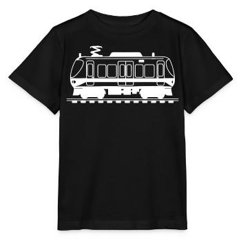 Railway Drawing - Stanley/Stella MINI CREATOR Kids’ T-Shirt - black - Front - Mikhail (115cm)