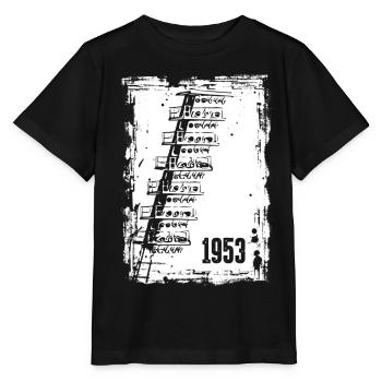 Football 1953 Dresden Old Stadium Lights - Stanley/Stella MINI CREATOR Kids’ T-Shirt - black - Front - Mikhail (115cm)
