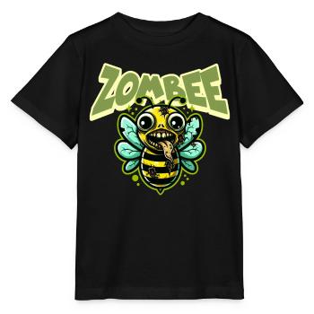 Abeille zombie Zombee - T-shirt bio MINI CREATOR Stanley/Stella Enfant - noir - Devant - Mikhail (115cm)
