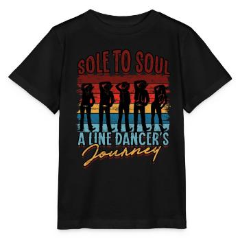 Semelle de danse en ligne à l’âme Le voyage d’un danseur en ligne - T-shirt bio MINI CREATOR Stanley/Stella Enfant - noir - Devant - Mikhail (115cm)