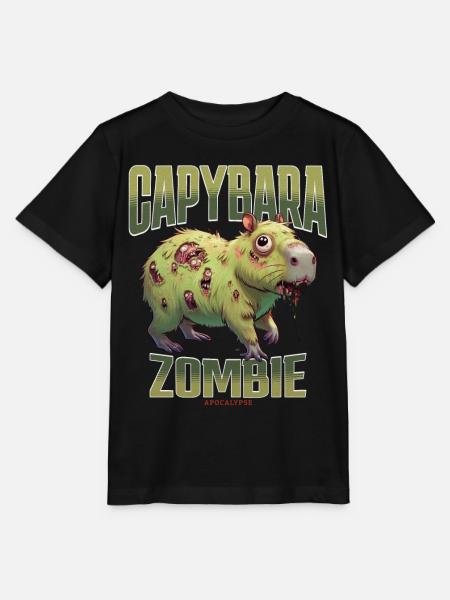Capybara Zombie - Stanley/Stella Kinder T-Shirt MINI CREATOR  - Schwarz