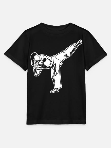 Weibliche Karateka - Stanley/Stella Kinder T-Shirt MINI CREATOR - Schwarz