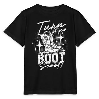 Line Dance Turn It Up And - Stanley/Stella MINI CREATOR Kids’ T-Shirt - black - Front - Mikhail (115cm)