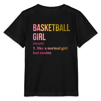 Basketball Basketball Basketball - Stanley/Stella Kinder T-Shirt MINI CREATOR  - Schwarz - Vorne - Mikhail (115cm)