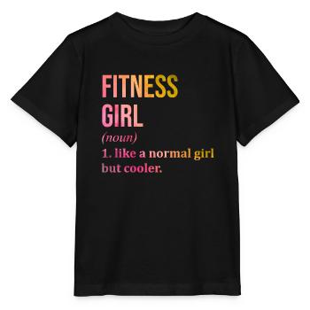 Fitness Fitness Fitness - T-shirt bio MINI CREATOR Stanley/Stella Enfant - noir - Devant - Mikhail (115cm)