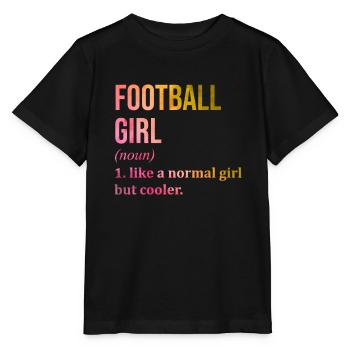Football Football Football - T-shirt bio MINI CREATOR Stanley/Stella Enfant - noir - Devant - Mikhail (115cm)